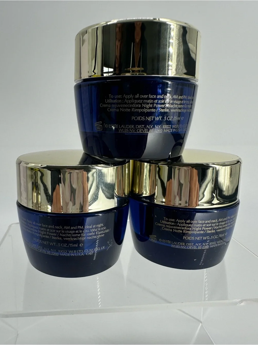 Estée Lauder Revitalizing Supreme+ Night Power Bounce Creme Moisturizer x 3 - Picture 5 of 6